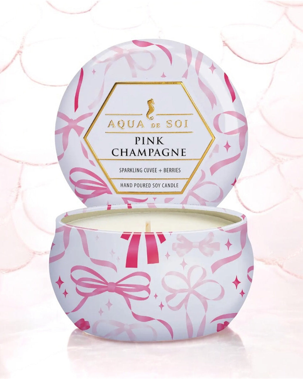 Pink Champagne soy candle 4oz Limited Edition