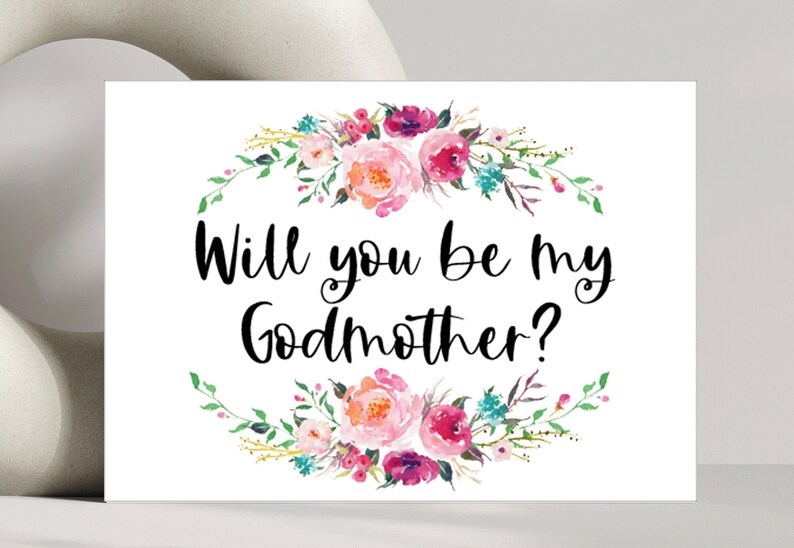 Godmother Gift box / Godmother Mug gift basket Godmother Proposal Box / Will you be my godmother / tea gift box / Baptism Christening gift.