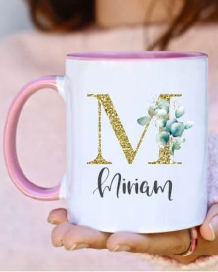 Personalized Mug with a name and initial