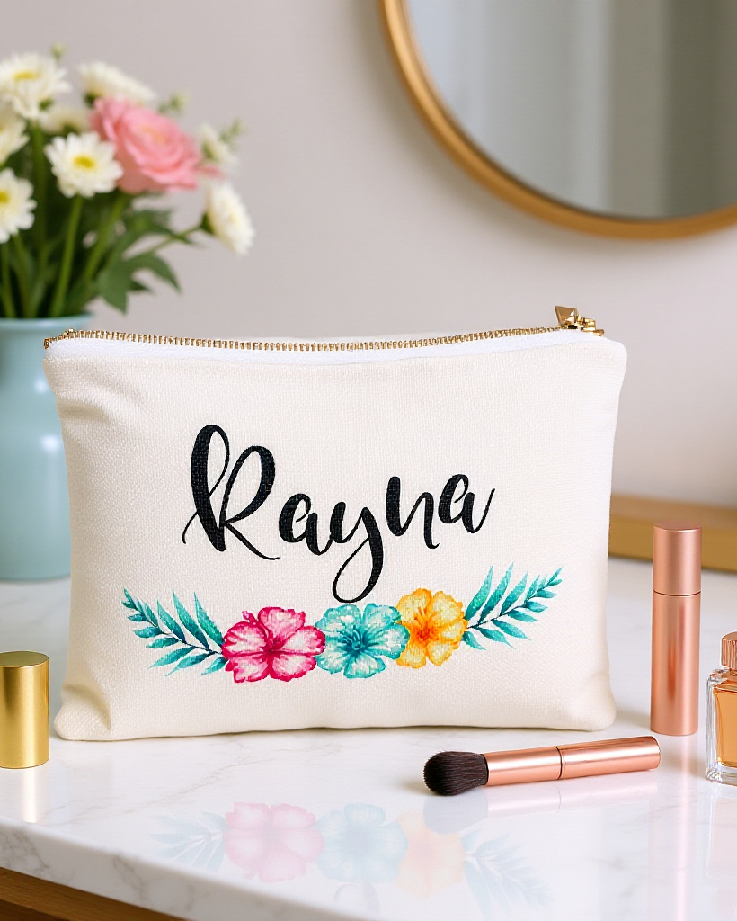 Personalized pouch bag for girls - Cosmetic bags for tweens or teens