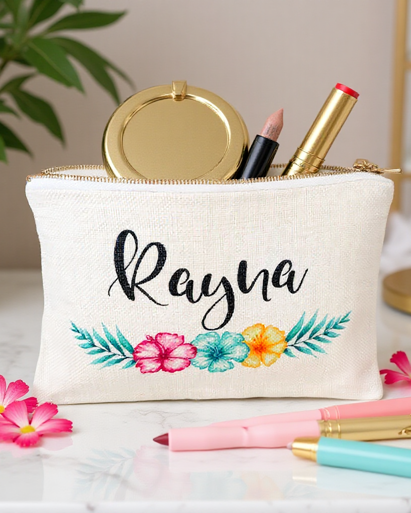 Personalized pouch bag for girls - Cosmetic bags for tweens or teens