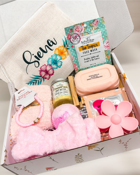 Teenager spa Gift basket for Girl / Tween birthday gift box