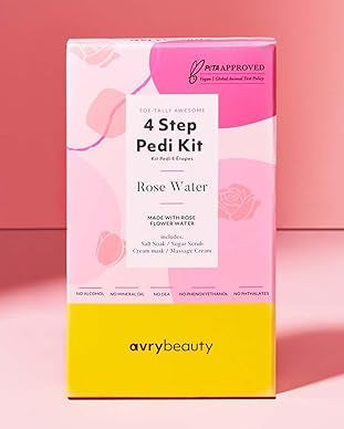Rose Water 4 Step Pedi Kit