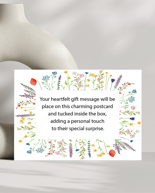Postcard with your gift message