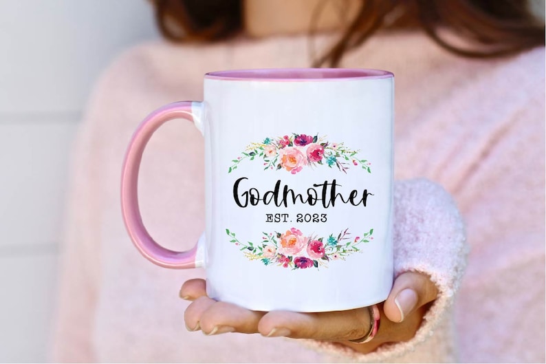 Godmother Gift box / Godmother Mug gift basket Godmother Proposal Box / Will you be my godmother / tea gift box / Baptism Christening gift.