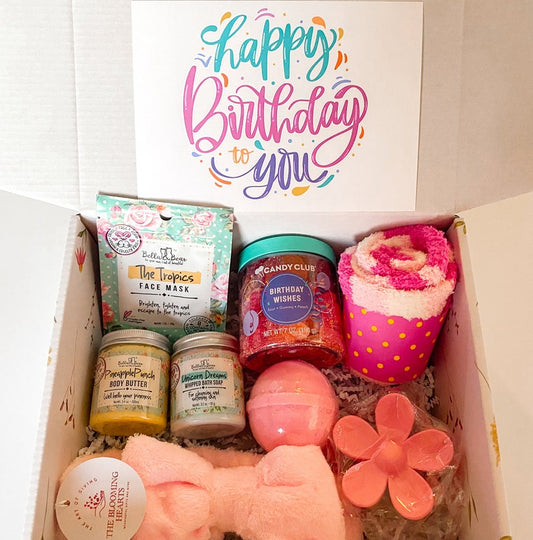 Teen or tween girl Birthday gift box / spa gift box for a teenage girl / Gift for daughter, niece / 8 9 10 11 12 year old girl birthday gift