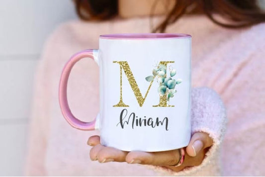 Personalized Mug with a name and initial - ADD ON - Build a box