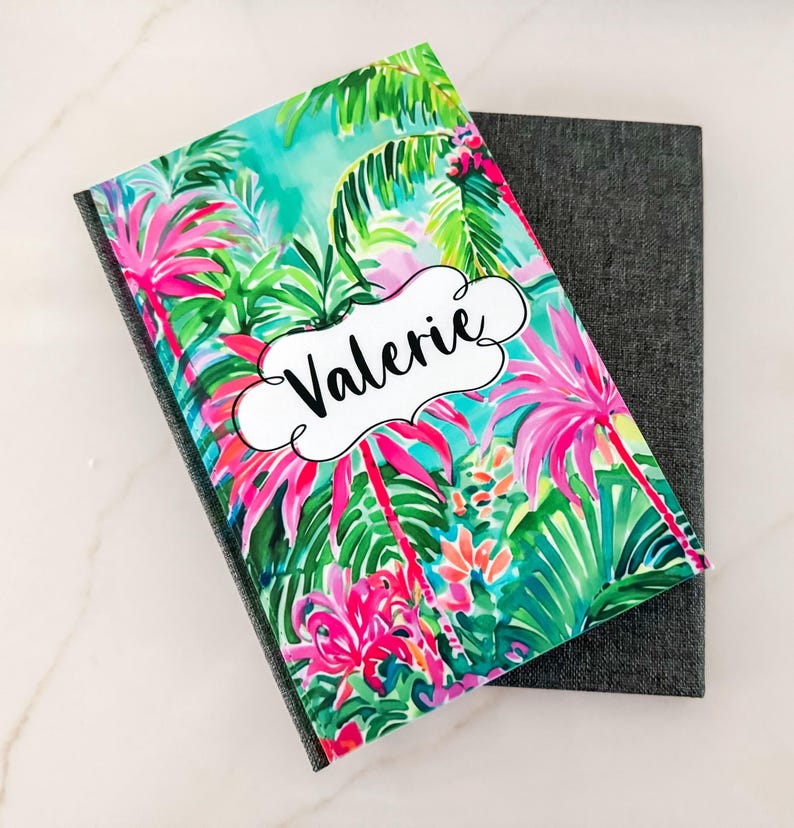 Teen or tween girl birthday gift box/ Teenager gift basket / Get well gift box / personalized journal palm tree notebook / gift for daughter