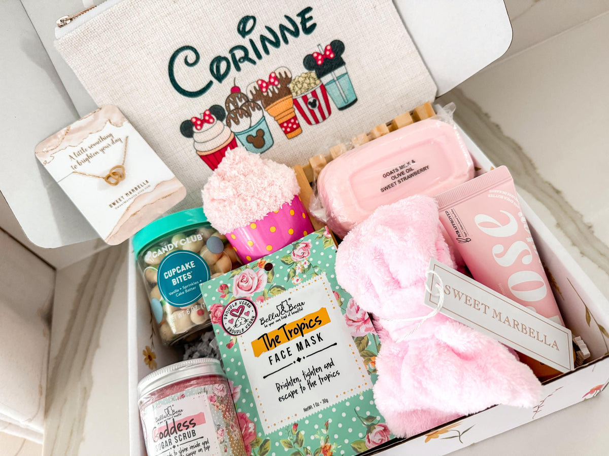 Disney inspired gift box for Teen or tween / birthday gift for a girl personalized  Spa gift basket for Friends Granddaughter niece daughter