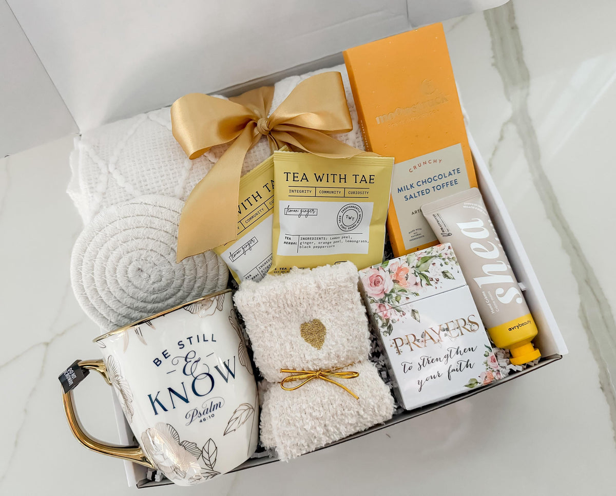 Sending healing vibes / Support care package for her / Christian Gift basket for Women / grieving / get well / Sympathy Gift / Encouragement