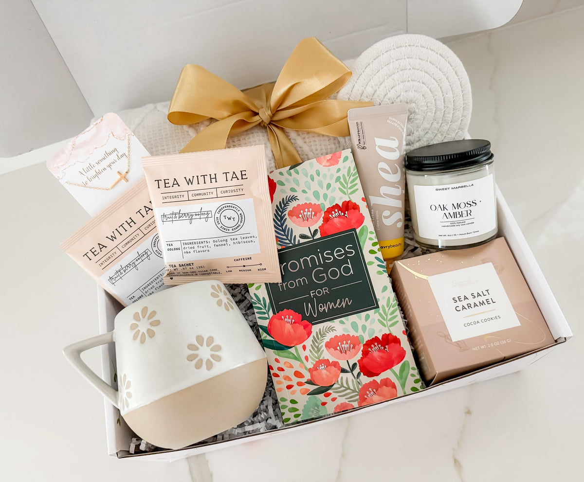 Christian Gift basket for Women / Prayer gift box / Memorial, grieving gift / get well gift / Sending prayers, Sympathy Gift Encouragement