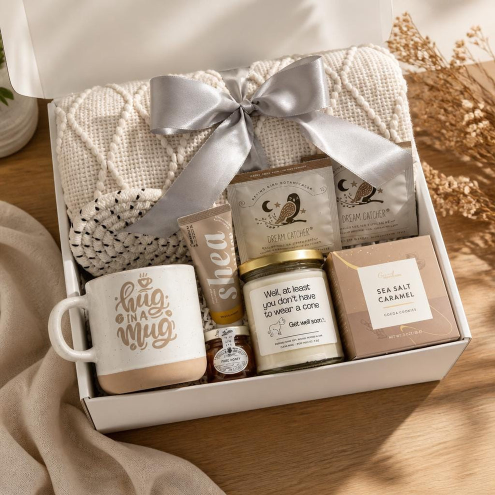 Funny Get Well Soon gift box - At Least You Don't Have to Wear a Cone ...