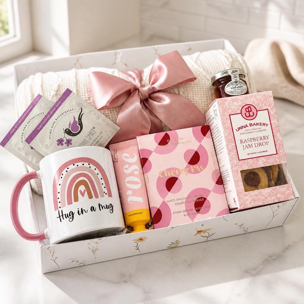 Hug In A Box gift with blanket / cancer care package / Thinking Of You Gift / Thank You, Encouragement, Get Well Gift set