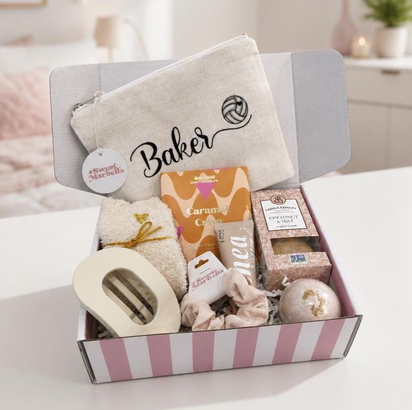 Volleyball soccer basketball Gifts / Team gift basket / sports personalized gift box / teen volleyball lover / coach gift for end of season