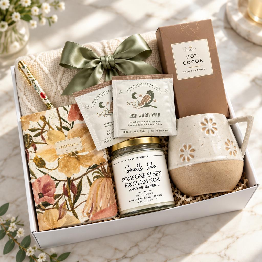 Retirement Gift box with blanket & soy Candle - Smells Like Someone Else's Problem Now - Happy Retirement Funny Gift İdea For Retiree Friend
