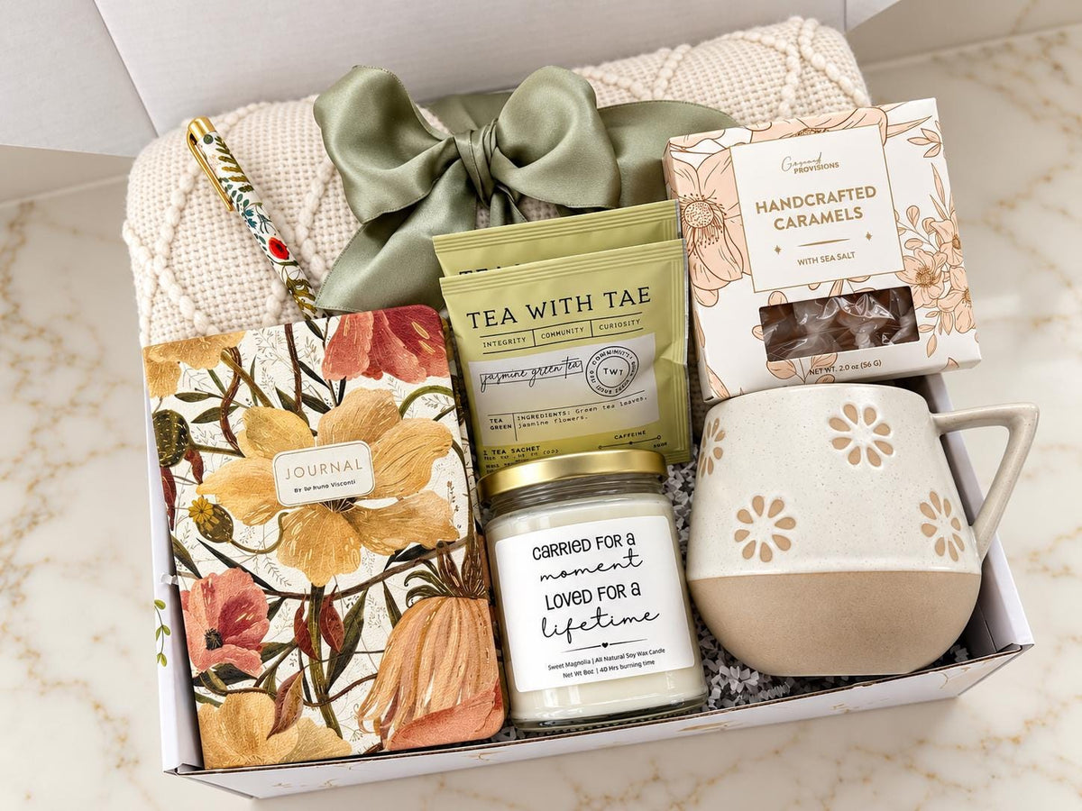 Miscarriage Care Package with blanket & soy candle - Pregnancy Loss Gift box - Baby Loss care gift basket - thinking of you - Sympathy gift