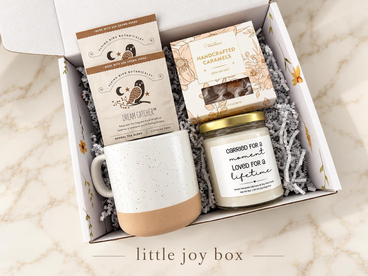 Miscarriage Care Package with blanket & soy candle - Pregnancy Loss Gift box - Baby Loss care gift basket - thinking of you - Sympathy gift